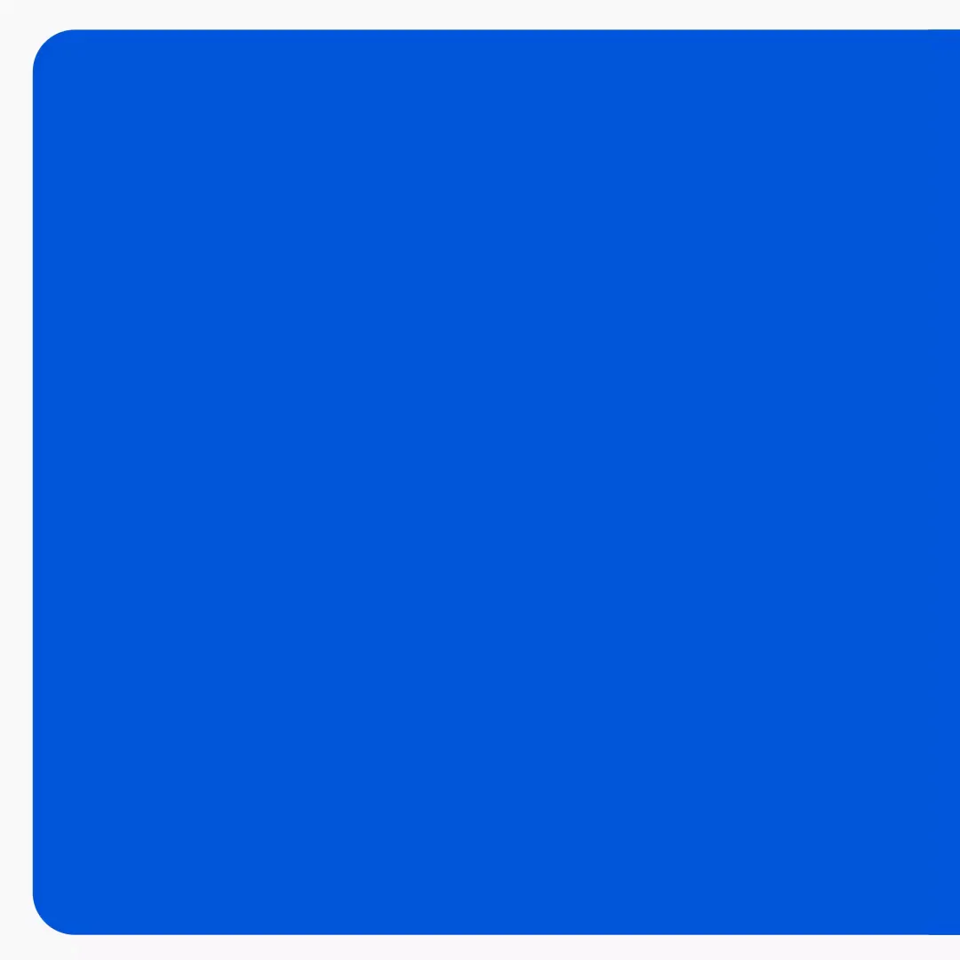 Opening frame of a second social carousel video: a plain Visa-blue card.